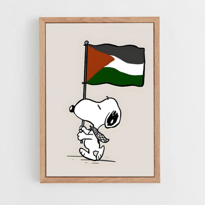 ap-palestine flag-2 cadre Bois clair