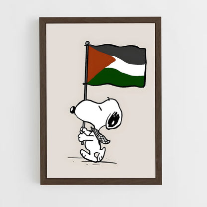 ap-palestine flag-2 cadre Bois foncé