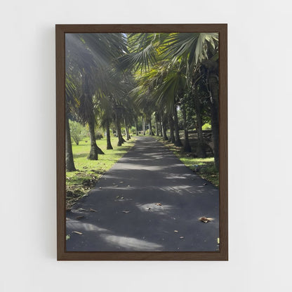 ap-pamplemousses botanical garden-5 cadre Bois foncé
