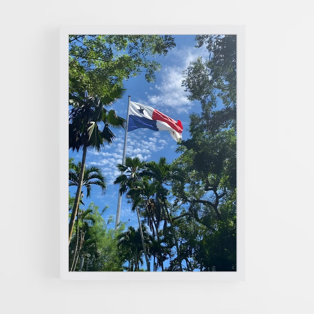 ap-panama flag-1 cadre Blanc