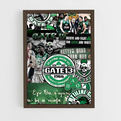 ap-panathinaikos basketball-1 cadre Bois foncé