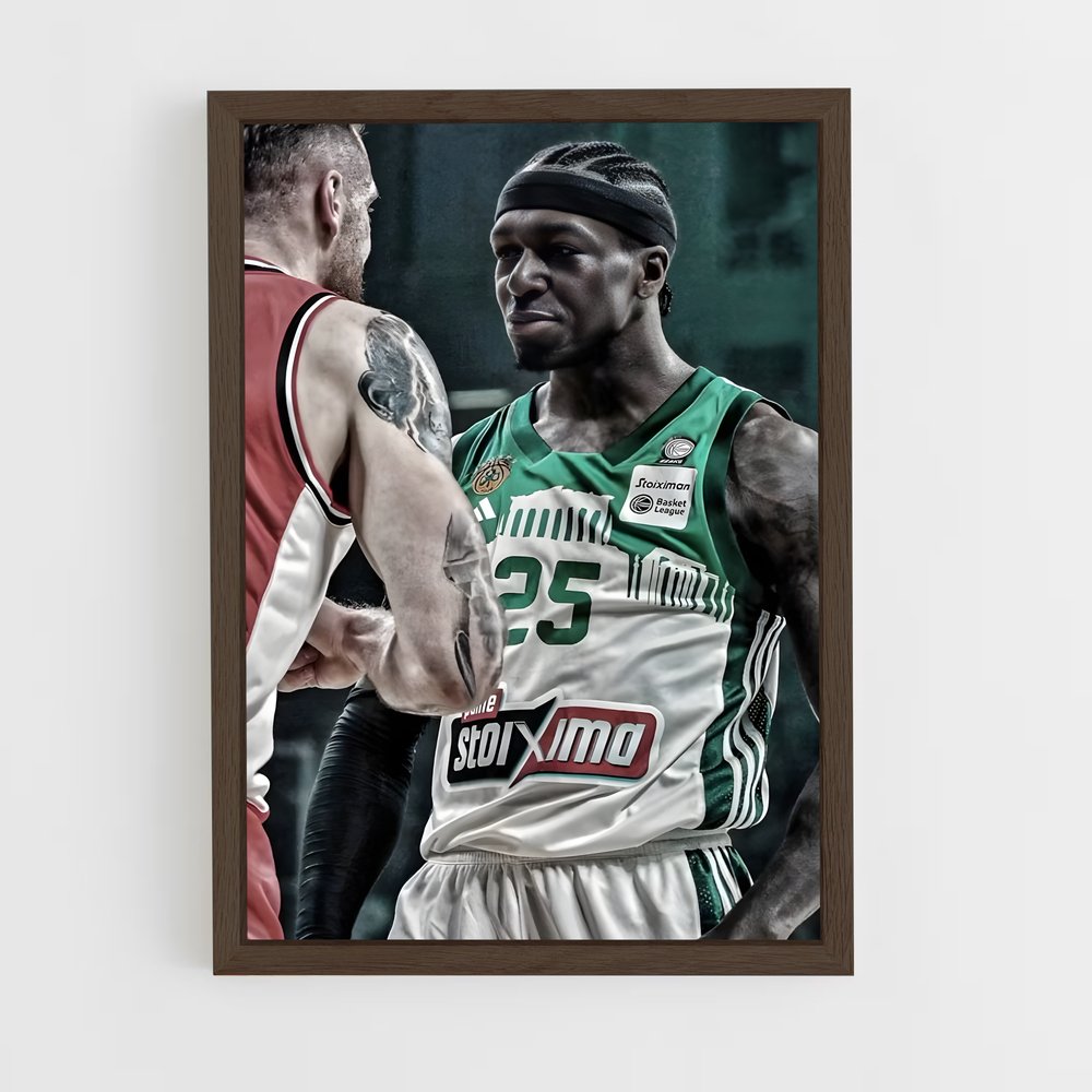 ap-panathinaikos basketball-3 cadre Bois foncé