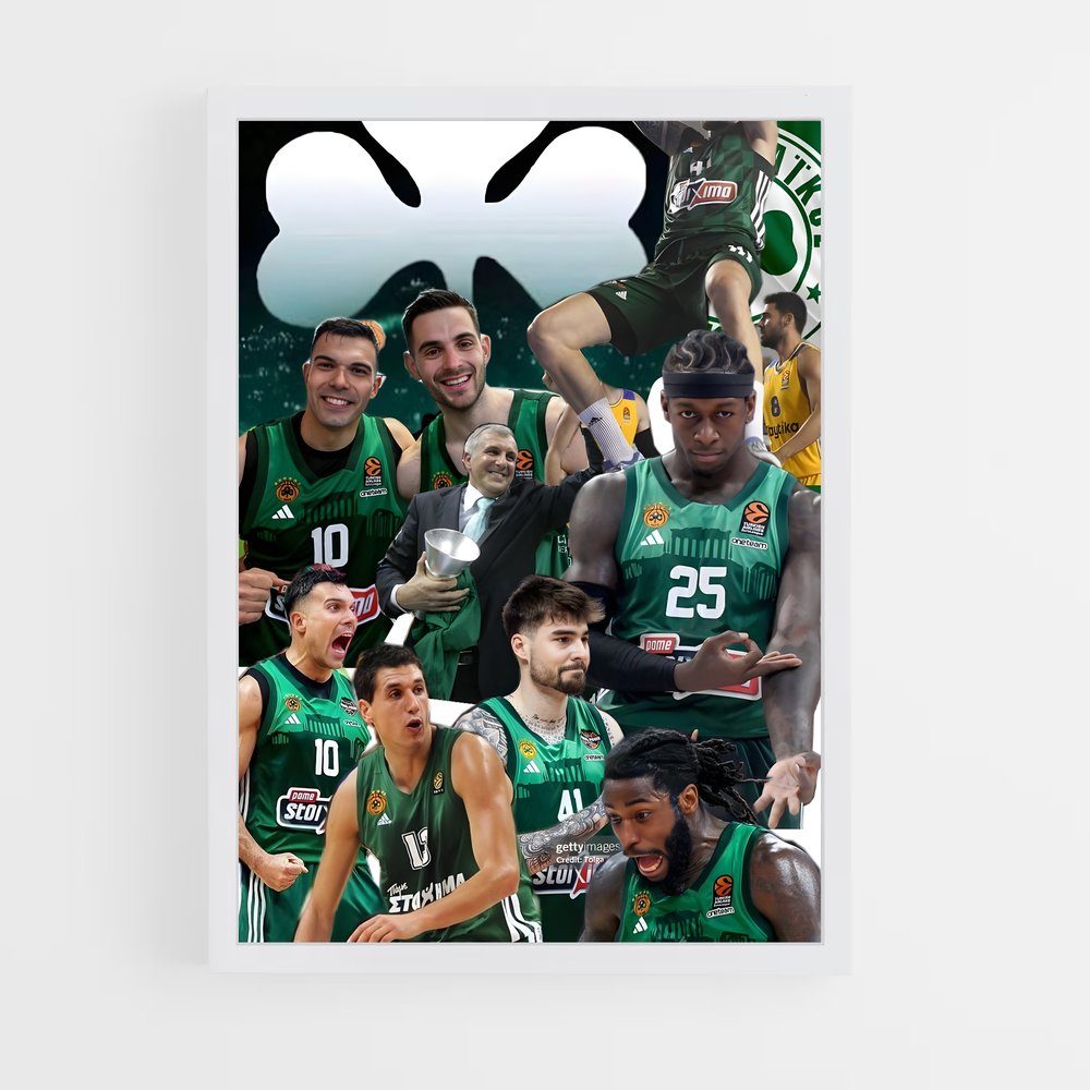 ap-panathinaikos basketball-5 cadre Blanc