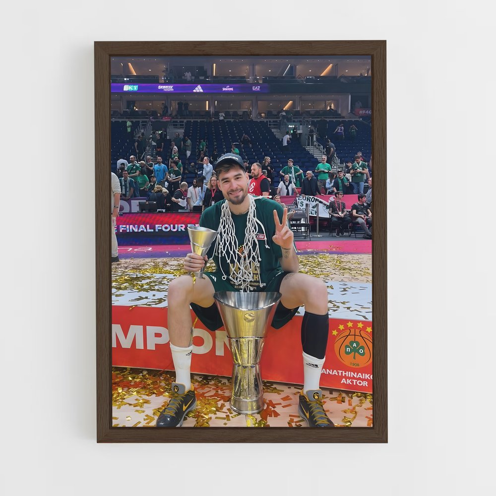 ap-panathinaikos basketball-6 cadre Bois foncé