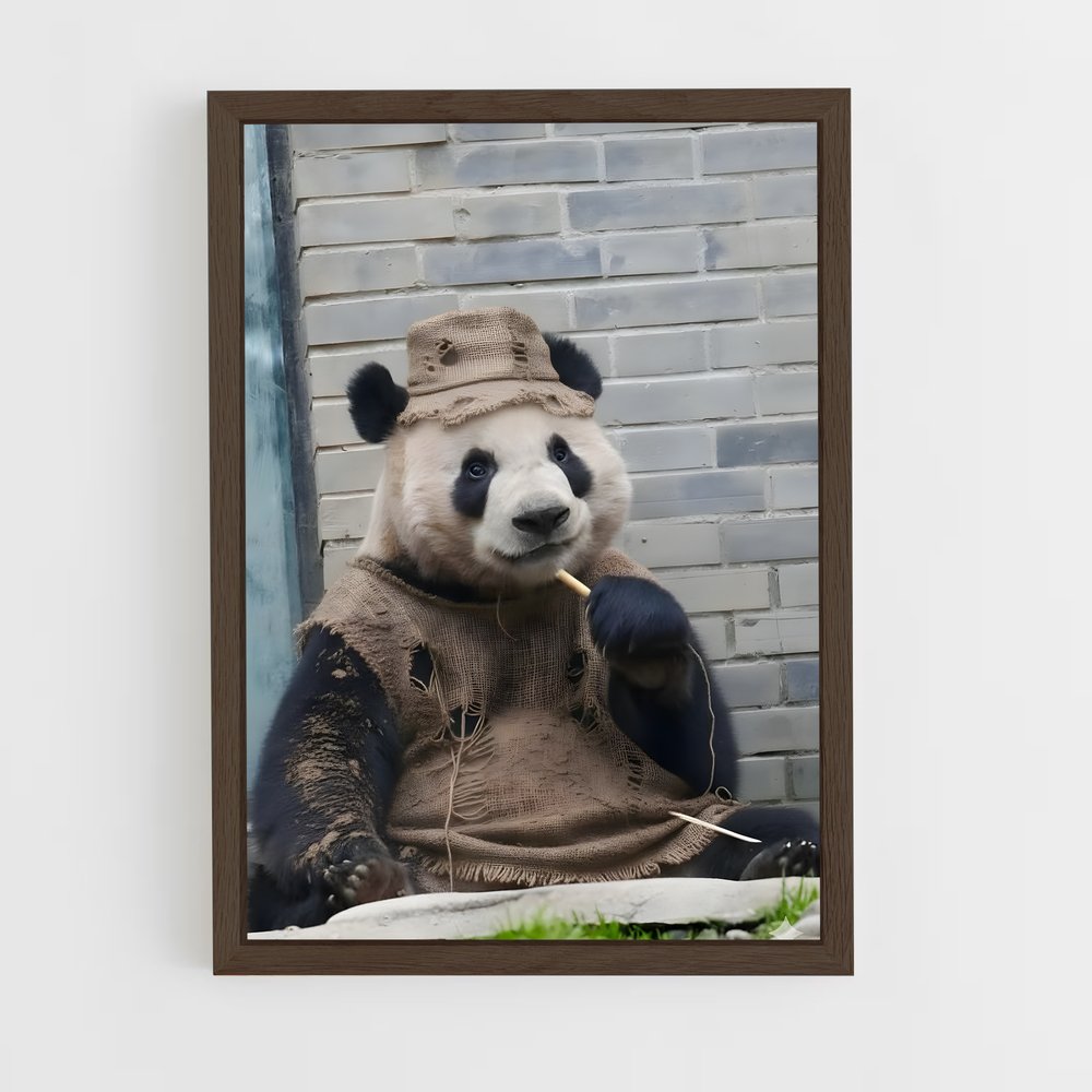 ap-panda-2 cadre Bois foncé