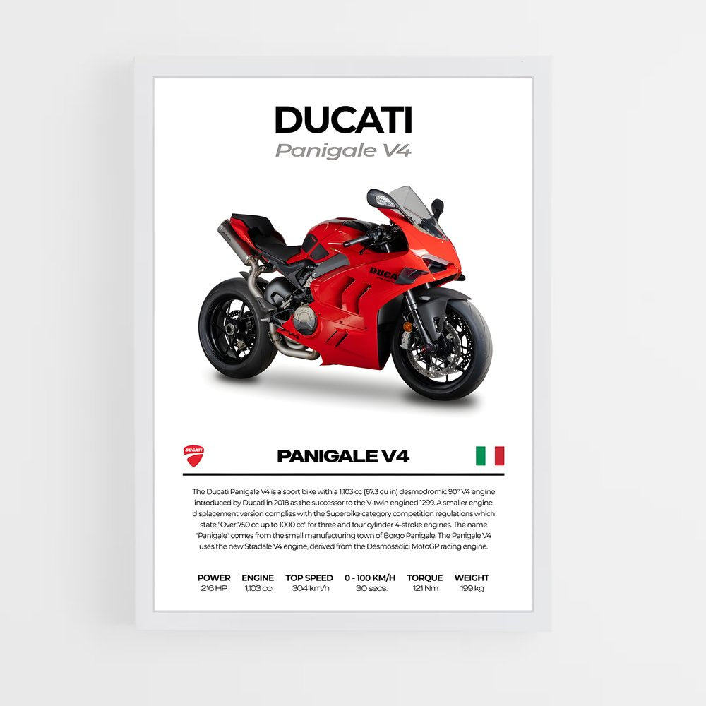ap-panigale v4r-1 cadre Blanc