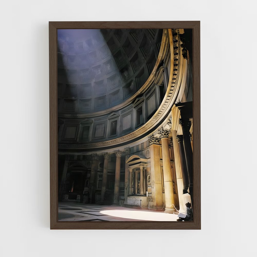 ap-pantheon rome-3 cadre Bois foncé