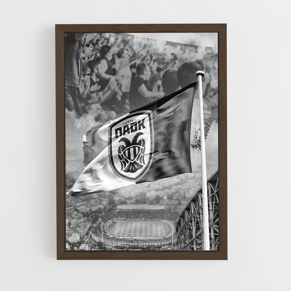 ap-paok thessaloniki fc-1 cadre Bois foncé