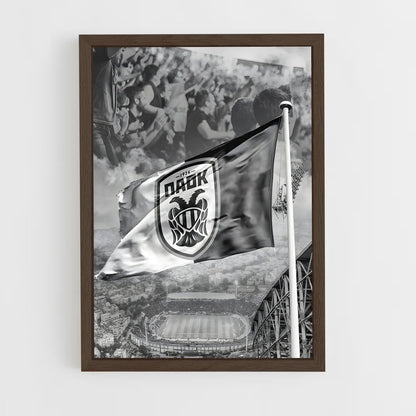 ap-paok thessaloniki fc-1 cadre Bois foncé