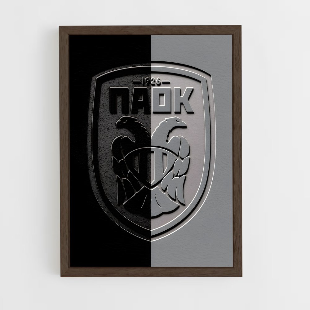 ap-paok thessaloniki fc-4 cadre Bois foncé