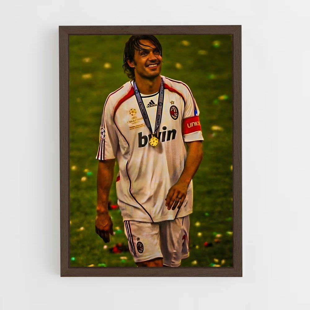 ap-paolo maldini-1 cadre Bois foncé