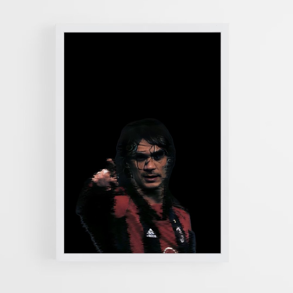 ap-paolo maldini-8 cadre Blanc