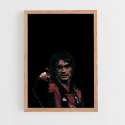 ap-paolo maldini-8 cadre Bois clair