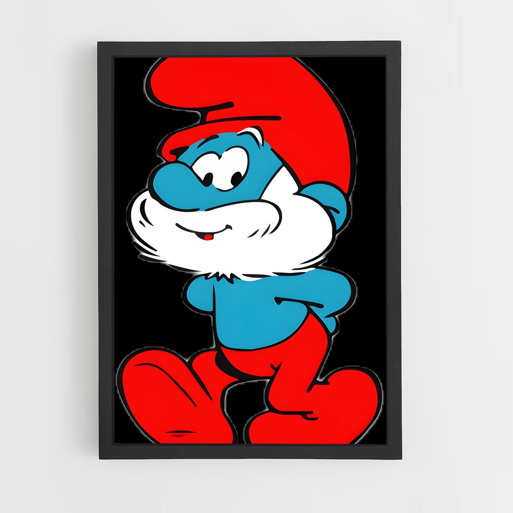 ap-papa smurf-5 cadre Noir