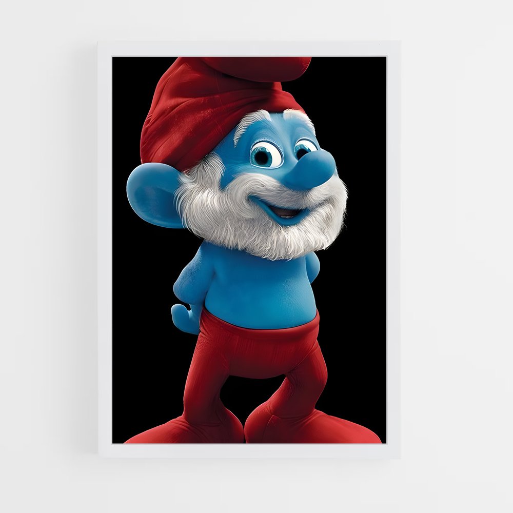 ap-papa smurf-6 cadre Blanc