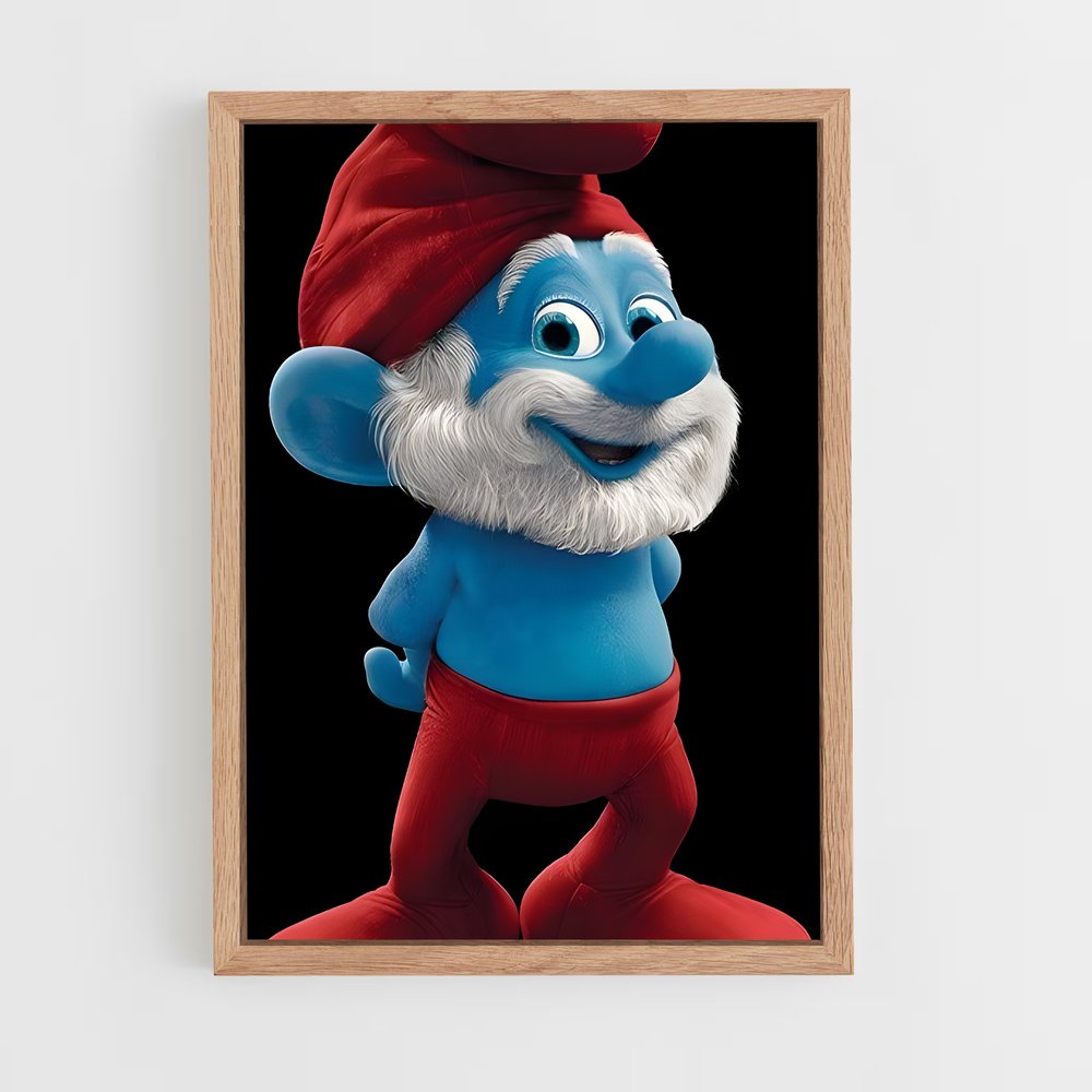 ap-papa smurf-6 cadre Bois clair