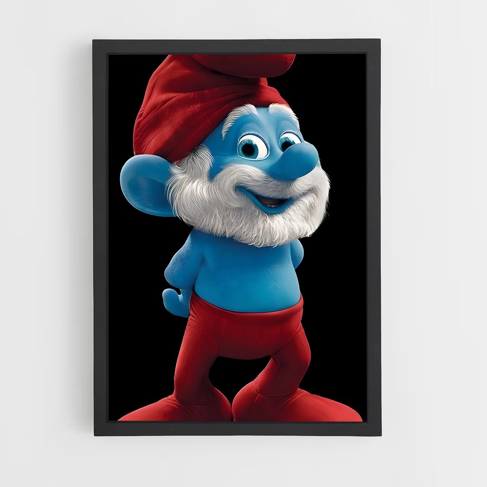 ap-papa smurf-6 cadre Noir