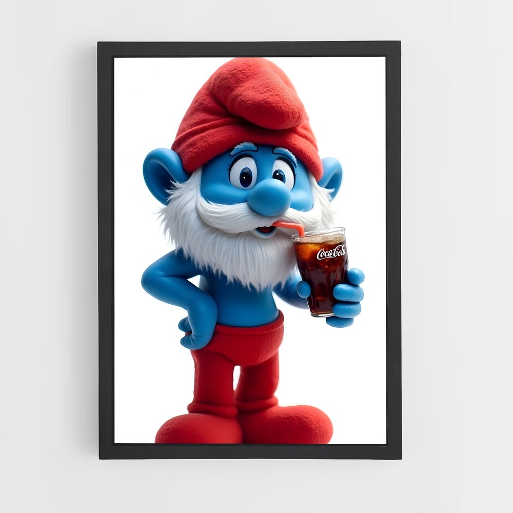 ap-papa smurf-7 cadre Noir