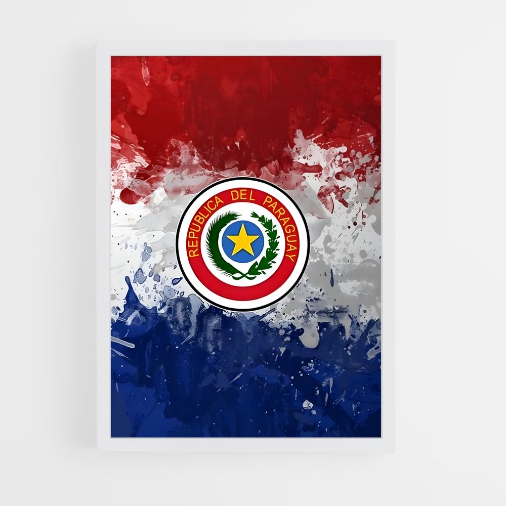 ap-paraguay flag-1 cadre Blanc