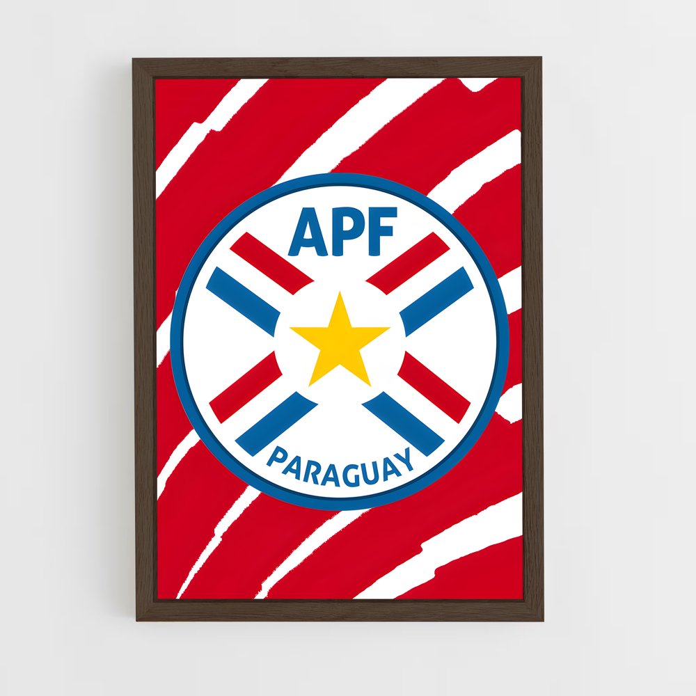 ap-paraguay national football team-2 cadre Bois foncé
