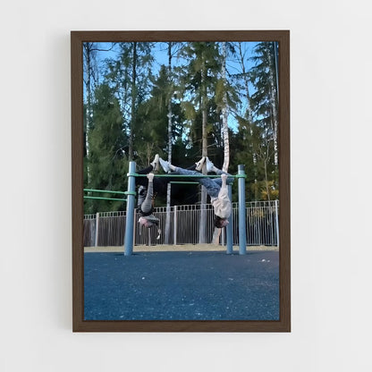 ap-parallel bars gymnastics-1 cadre Bois foncé
