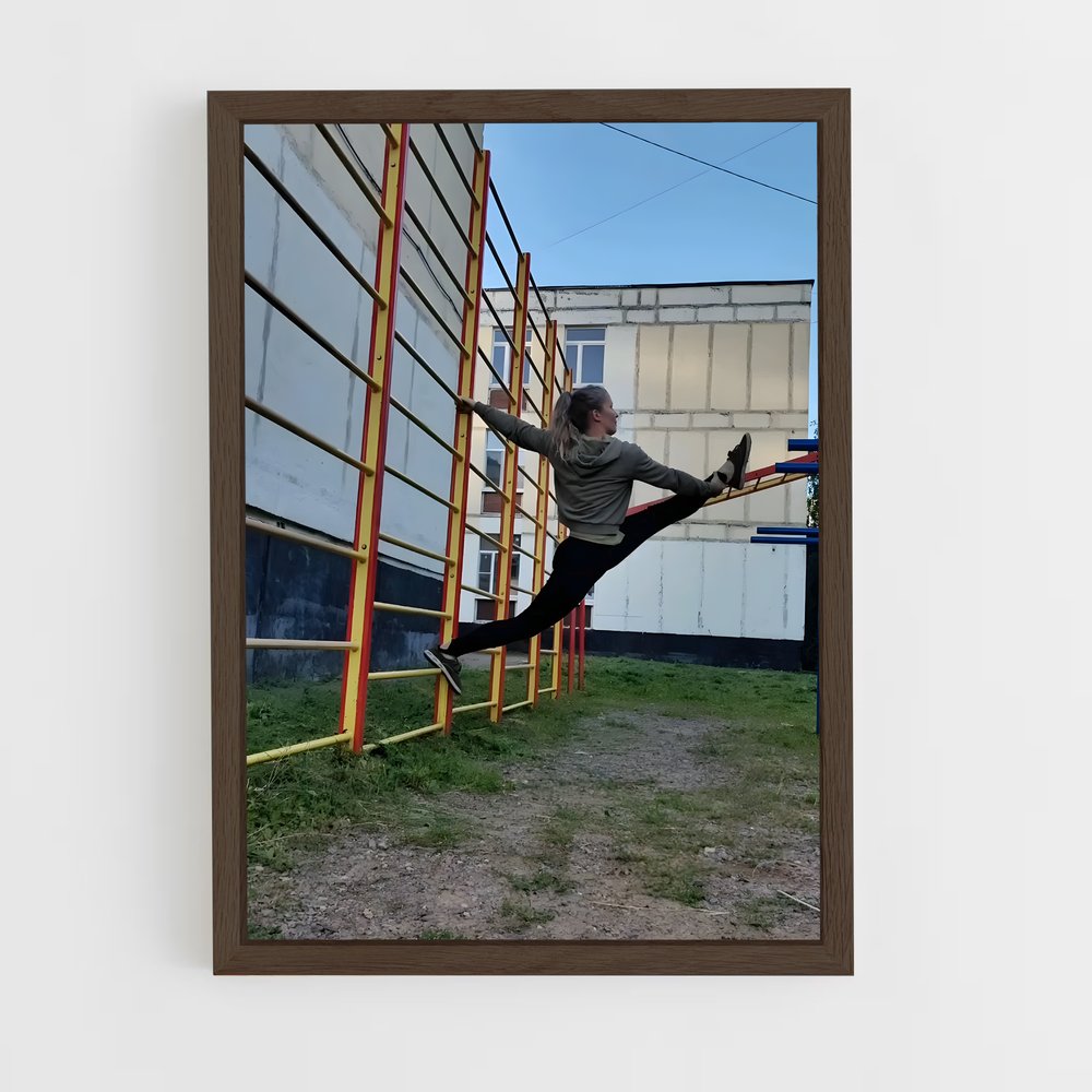 ap-parallel bars gymnastics-3 cadre Bois foncé