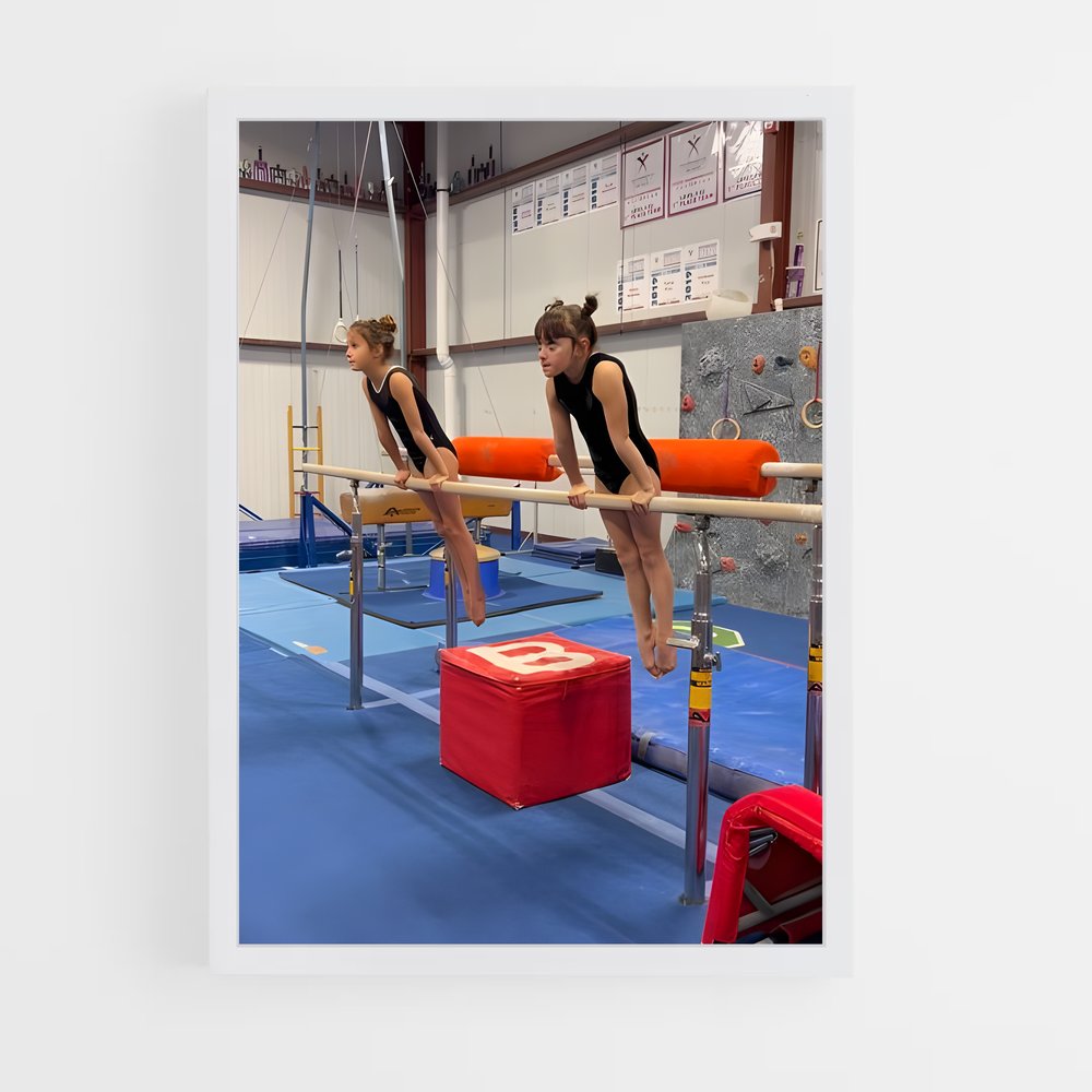 ap-parallel bars gymnastics-4 cadre Blanc