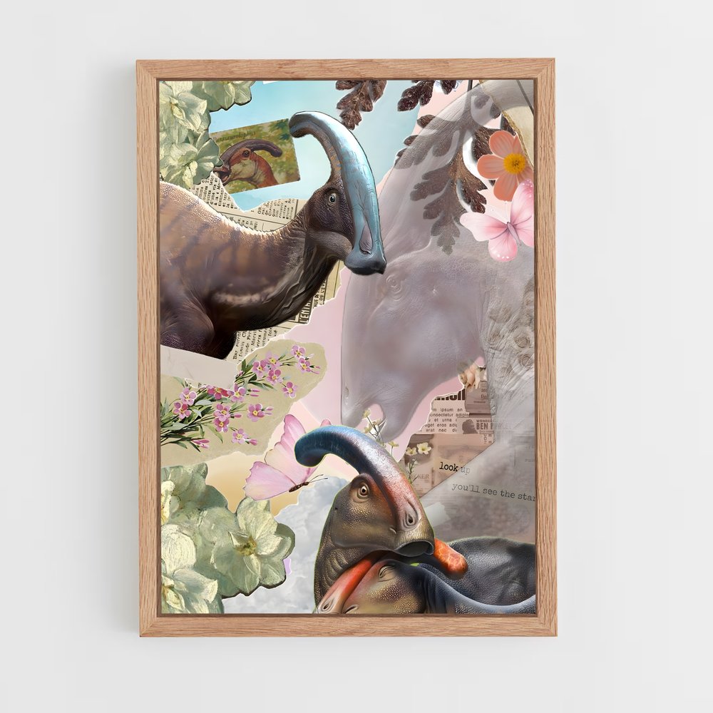 ap-parasaurolophus-1 cadre Bois clair
