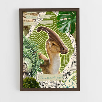 ap-parasaurolophus-2 cadre Bois foncé