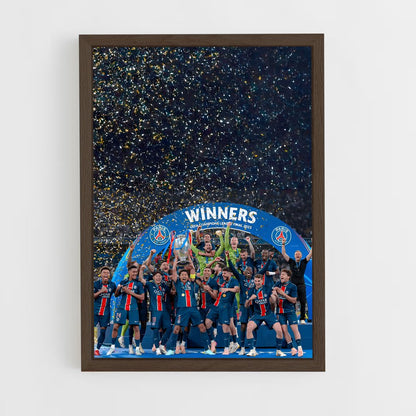 ap-paris saint-germain fc-2 cadre Bois foncé