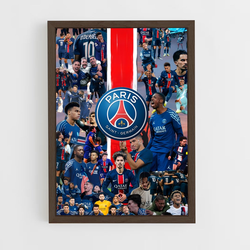 ap-paris saint-germain fc-5 cadre Bois foncé