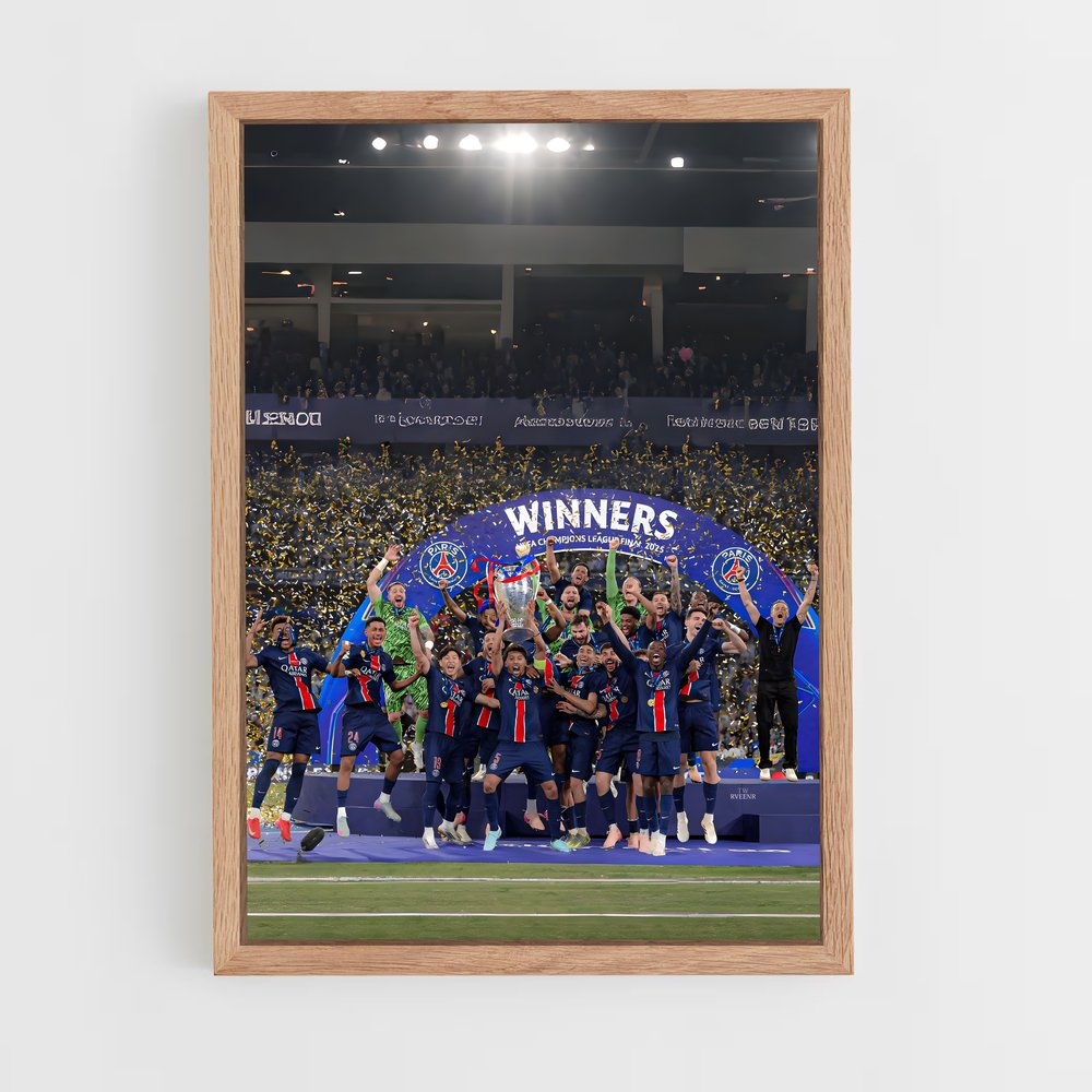 ap-paris saint-germain fc-8 cadre Bois clair