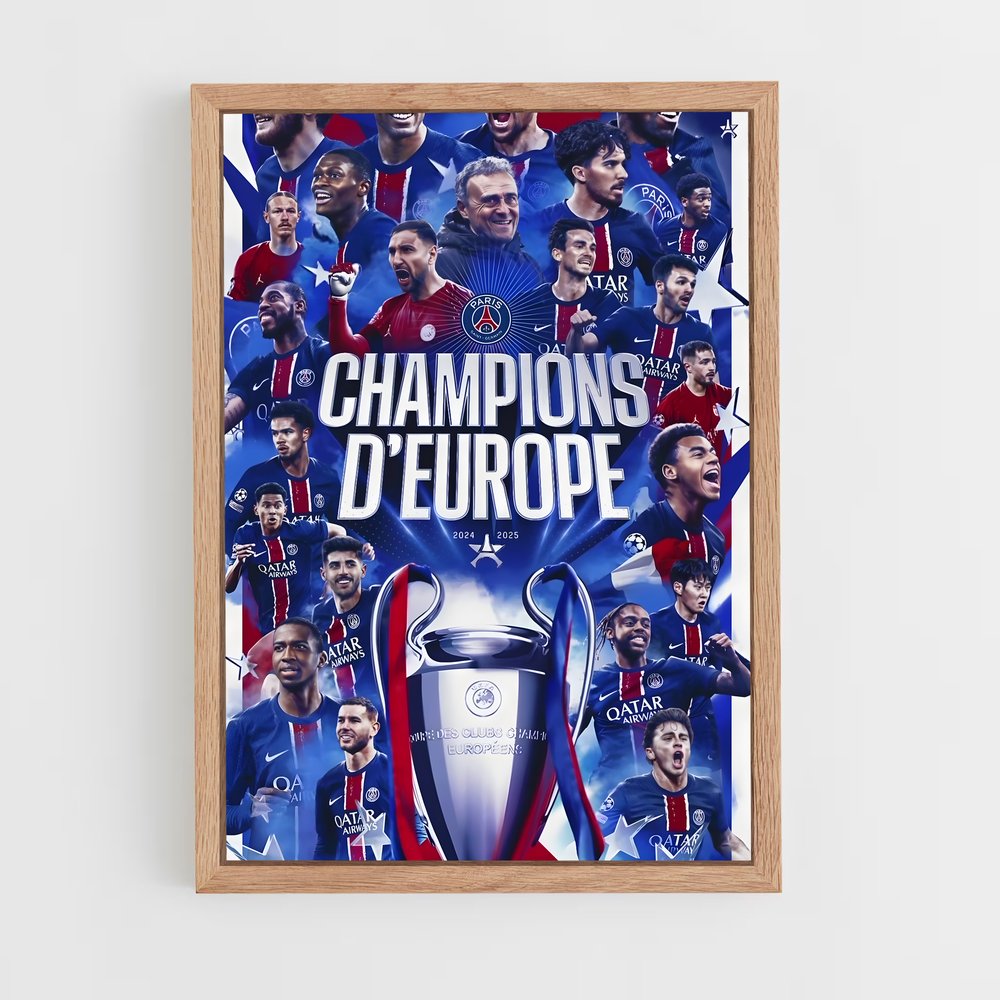 ap-paris saint-germain fc-9 cadre Bois clair
