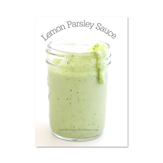 Poster Sauce au Citron Basilic