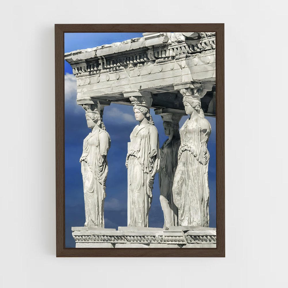 ap-parthenon sculptures-5 cadre Bois foncé