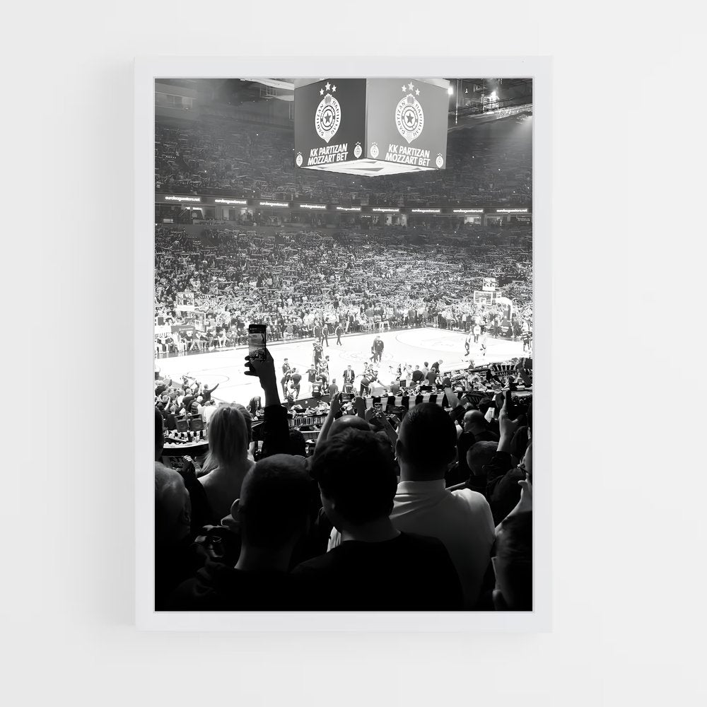 ap-partizan belgrade basketball-4 cadre Blanc