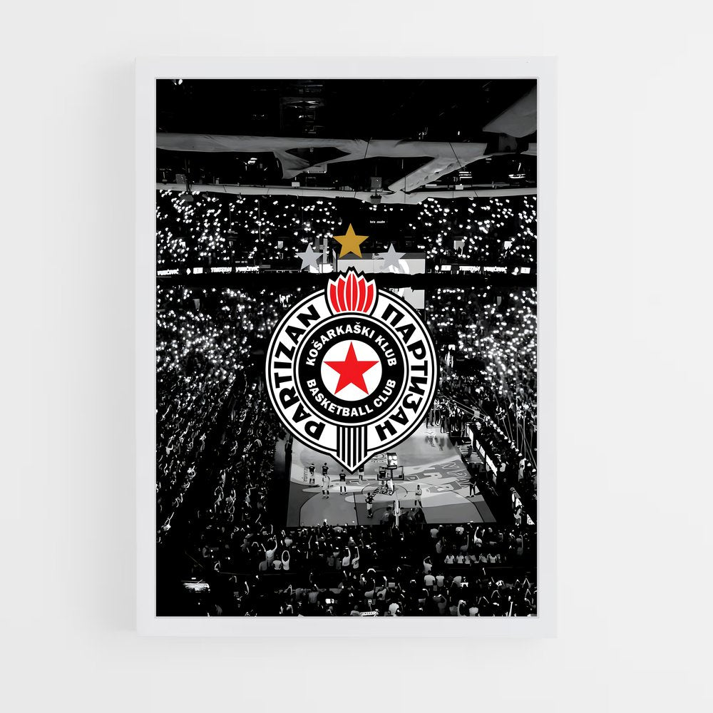 ap-partizan belgrade basketball-7 cadre Blanc