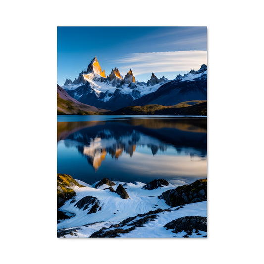 Poster Fjords Enneigés