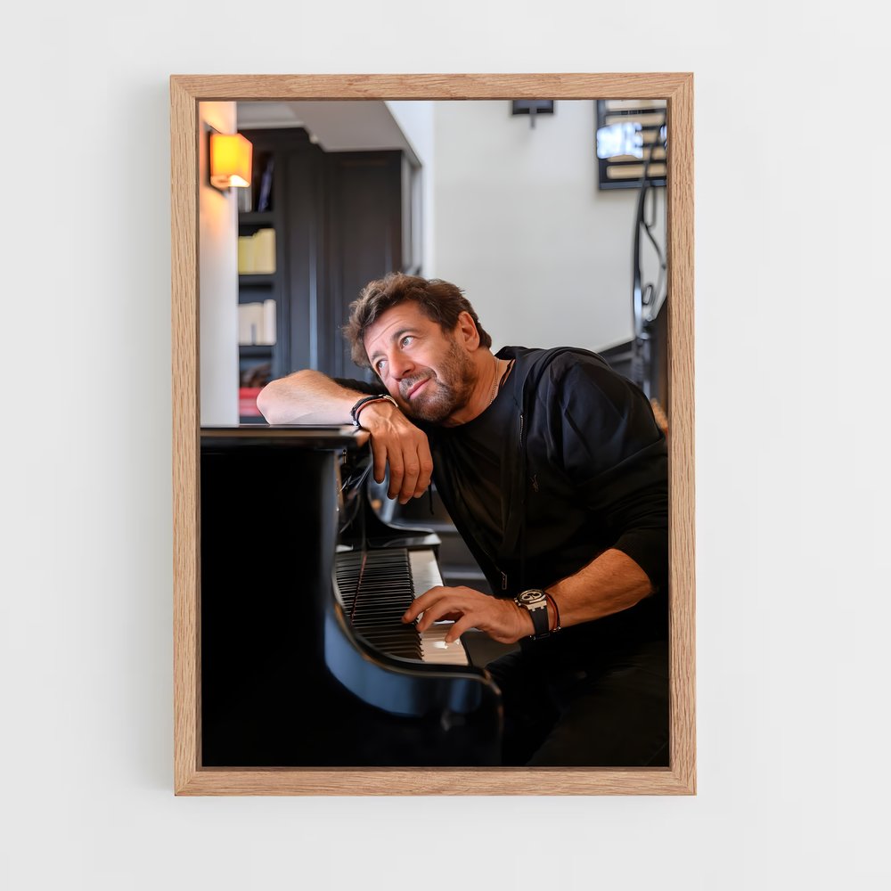 ap-patrick bruel-4 cadre Bois clair