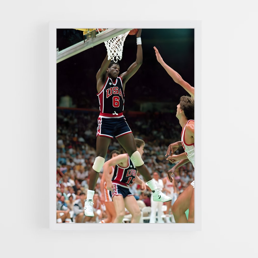 ap-patrick ewing-6 cadre Blanc