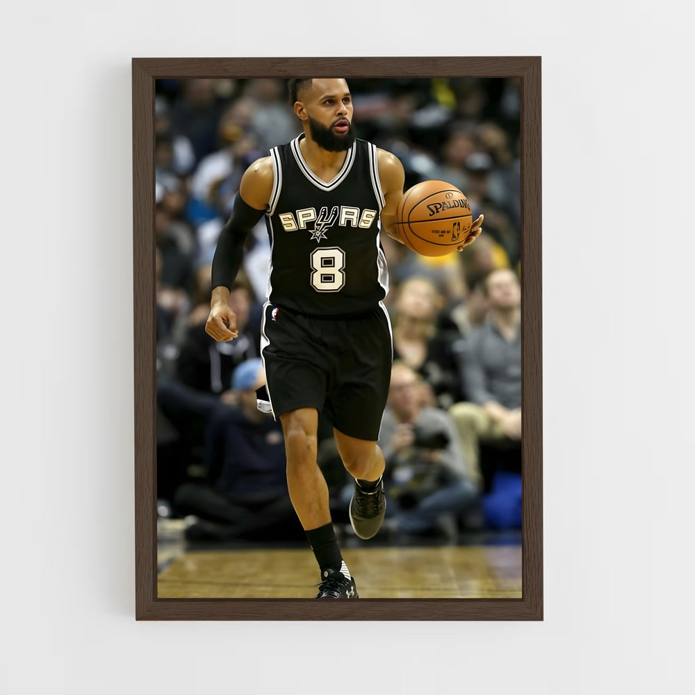 ap-patty mills-1 cadre Bois foncé