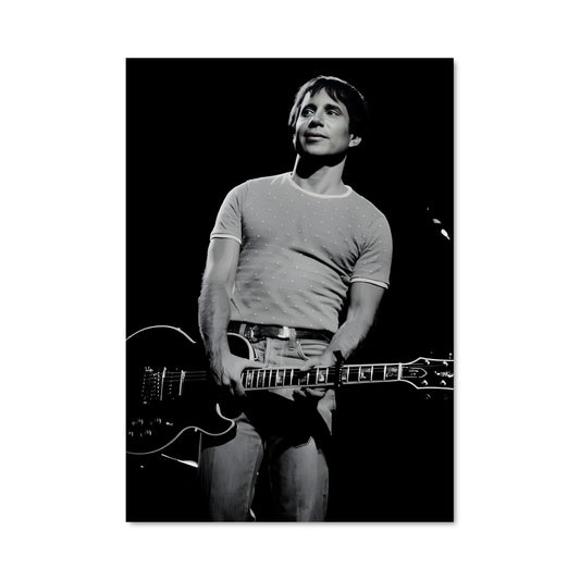 Poster Guitariste Dans L'Obscurité