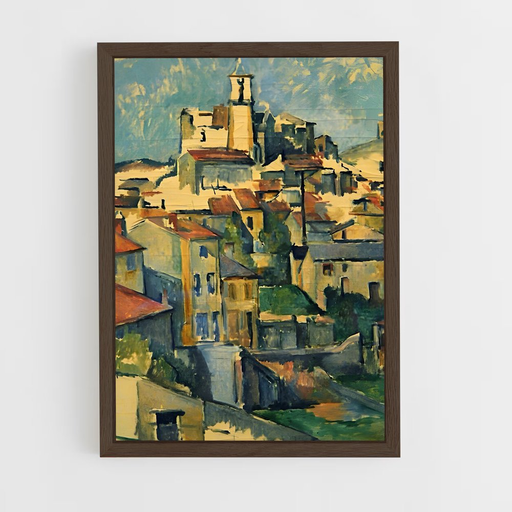 ap-paul cezanne-1 cadre Bois foncé