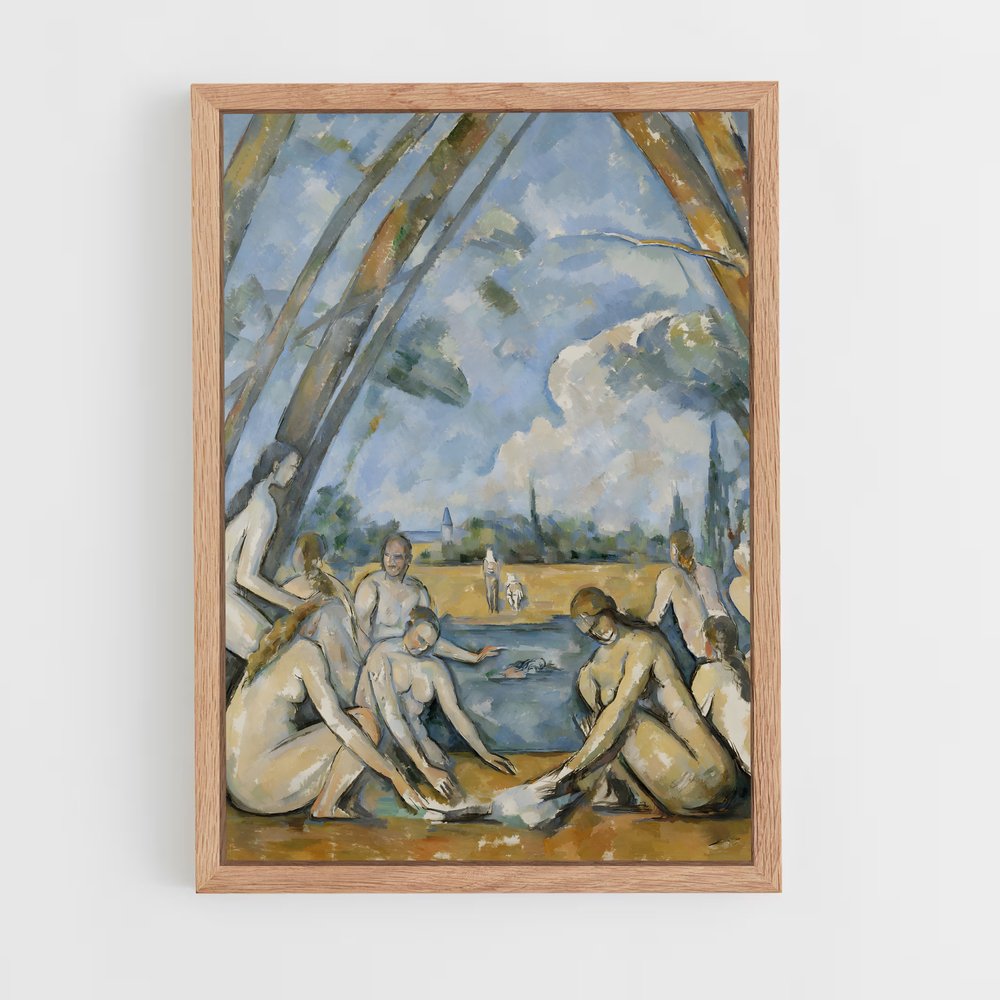 ap-paul cezanne-3 cadre Bois clair