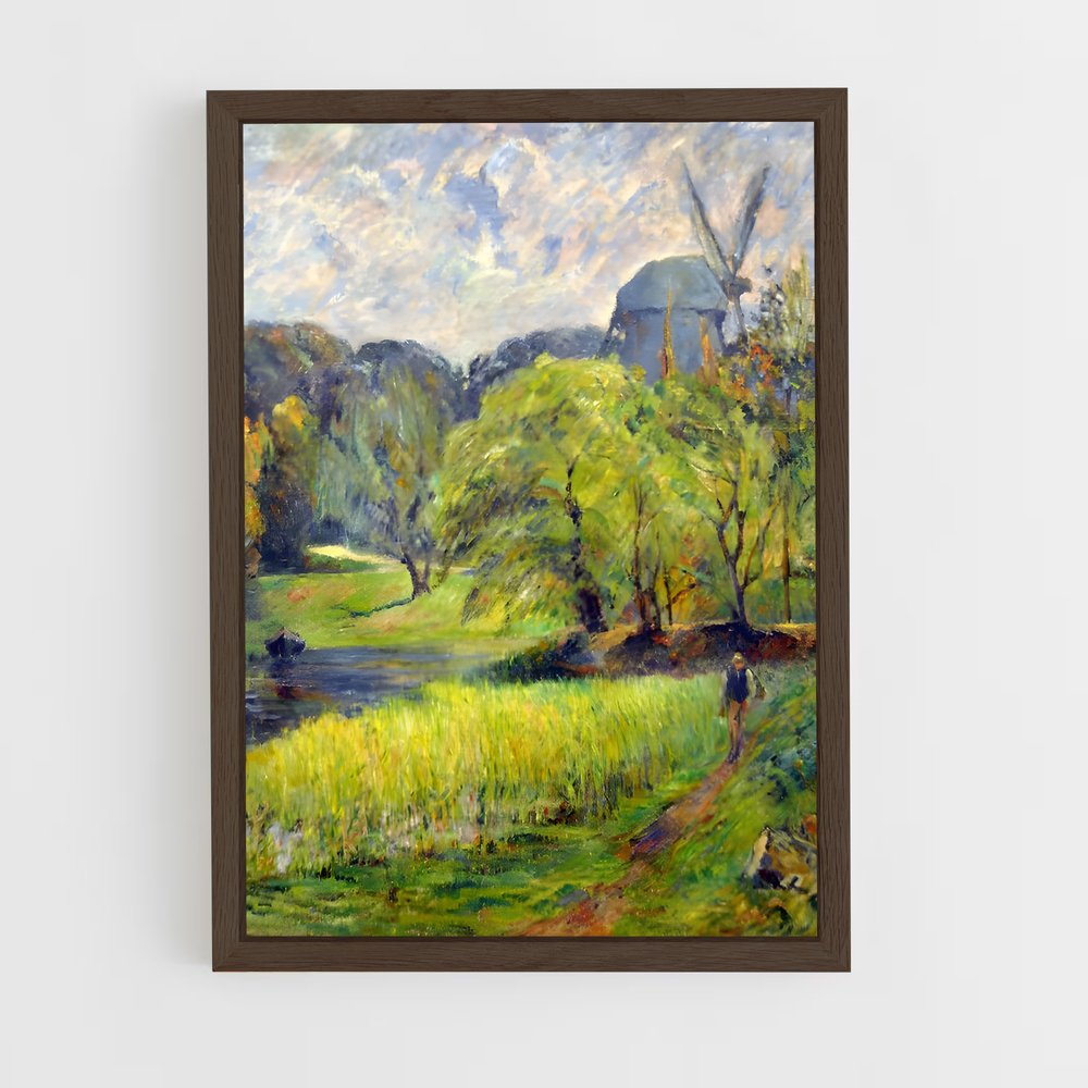 ap-paul gauguin-6 cadre Bois foncé