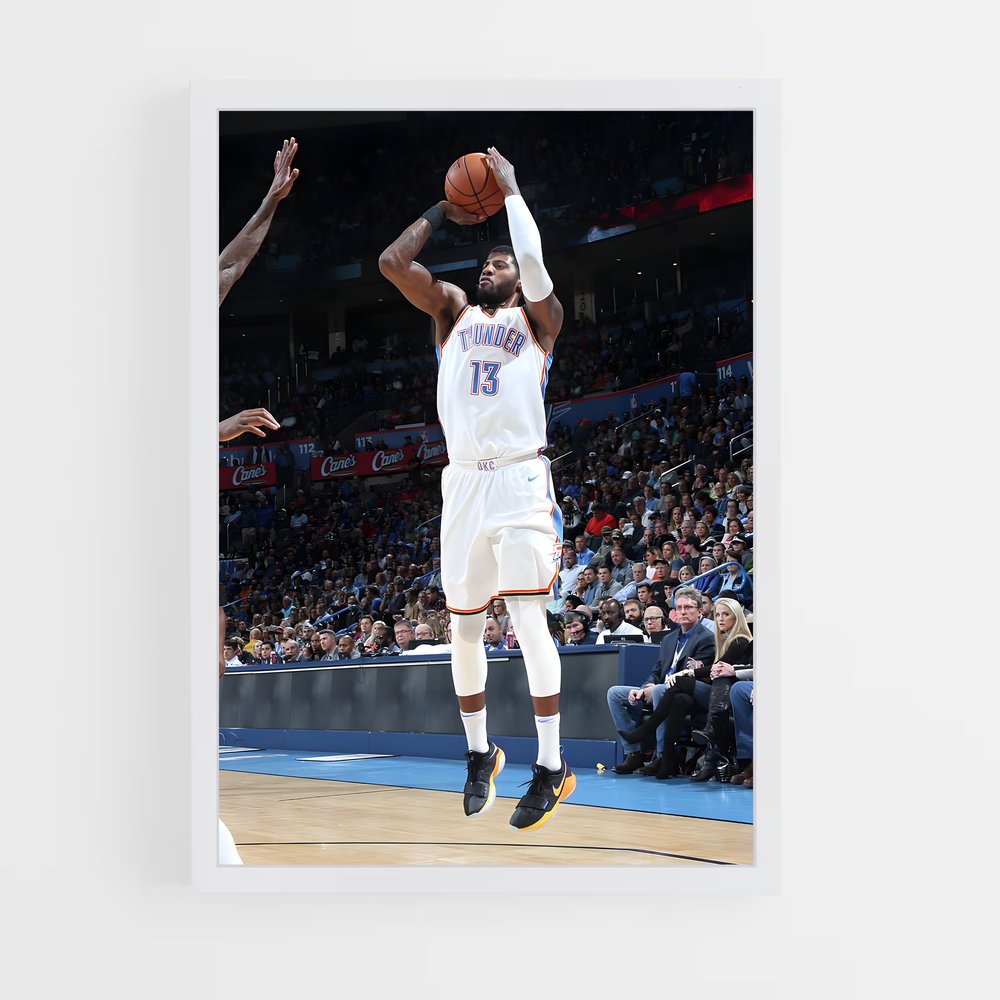 ap-paul george-4 cadre Blanc
