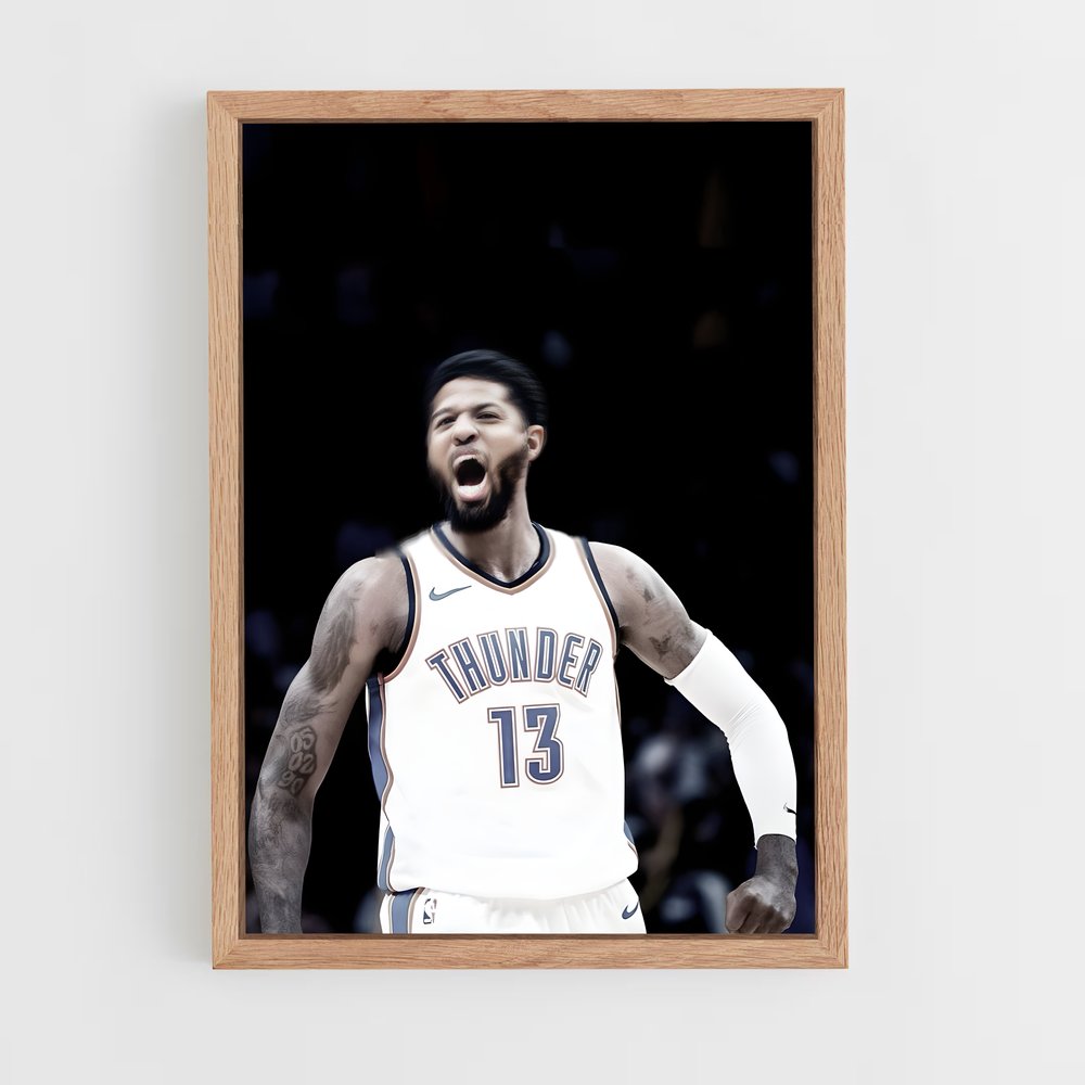 ap-paul george-5 cadre Bois clair
