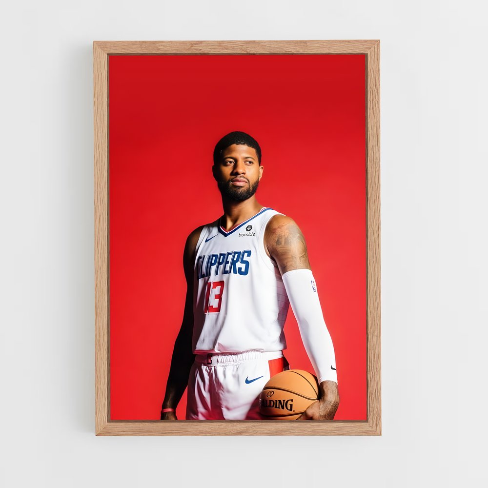 ap-paul george-6 cadre Bois clair
