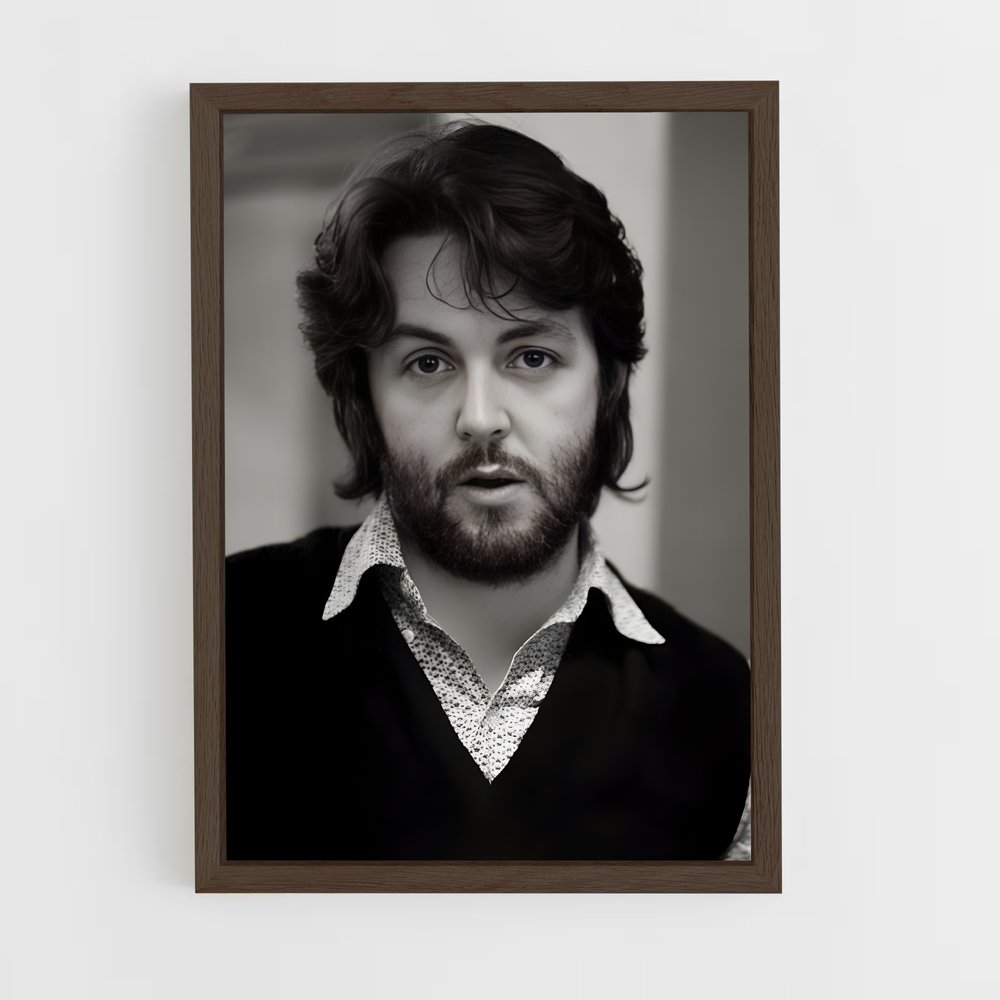 ap-paul mccartney-2 cadre Bois foncé
