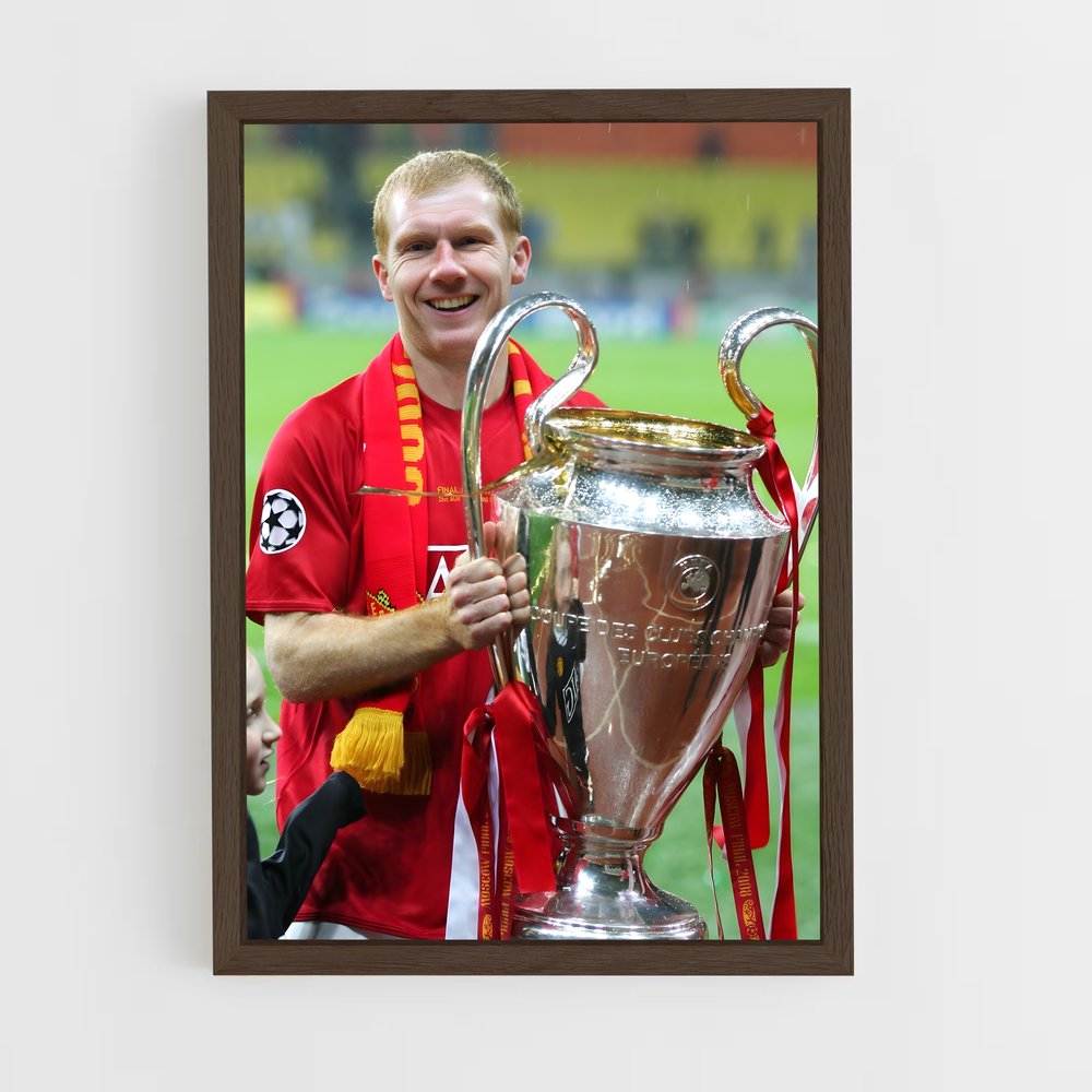 ap-paul scholes-1 cadre Bois foncé